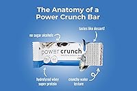 Vista 6 de Power Crunch Barras de proteínas, bocadillos ricos en proteínas con delicioso sabor, galletas y crema, 1.4 onzas (12 unidades)