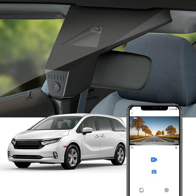 Fitcamx 4K Dash Cam for Honda Odyssey 2021-2025