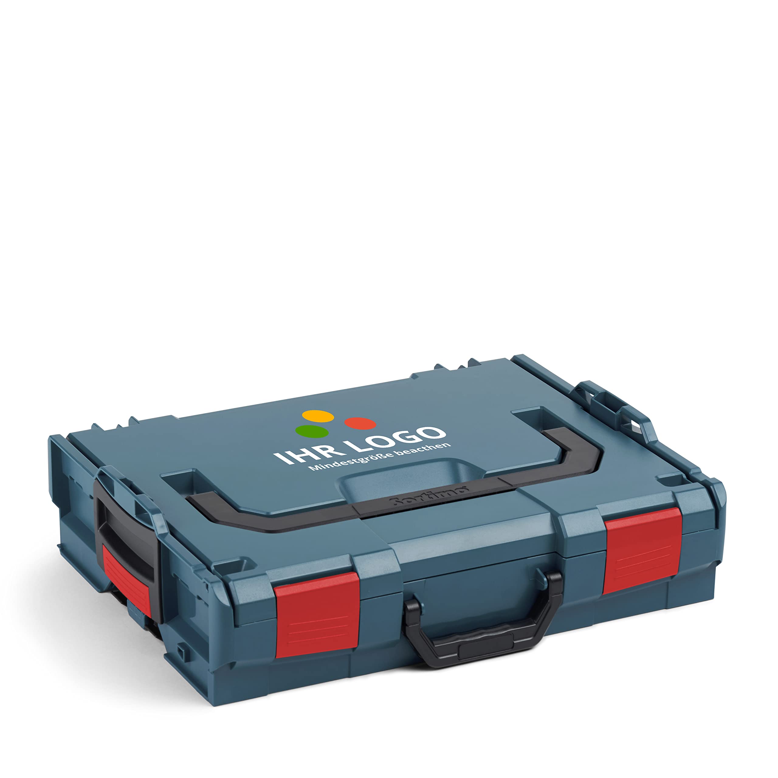 Sortimo L-Boxx 102 - Caja de herramientas profesional (personalizable con su logotipo, L BOXX 102 vacío), color azul