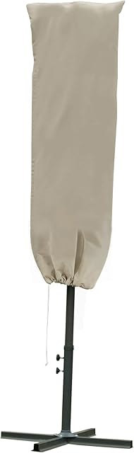 Outsunny Cantilever Umbrella Cover Outdoor Parasol Protector Weatherproof Garden Patio with Rod, Zipper, Φ63 x 164cm