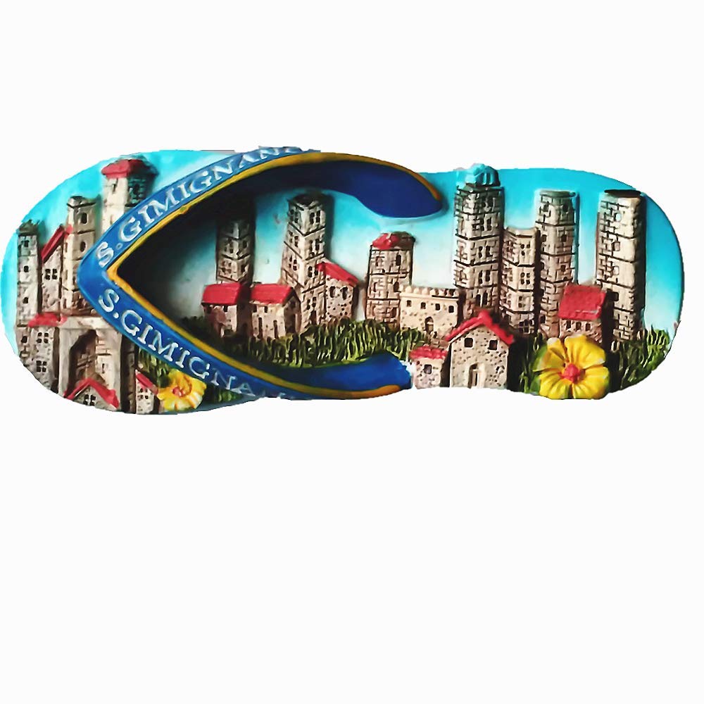 Muyu Magnet San Gimignano Siena Tuscany Italy Fridge Magnet Travel Souvenir Gift Collection Home Kitchen Decoration Magnetic Sticker, Italy Refrigerator Magnet