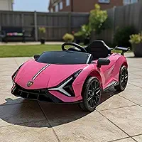 Carro Elétrico Infantil Esportivo com Controle Remoto (Rosa)