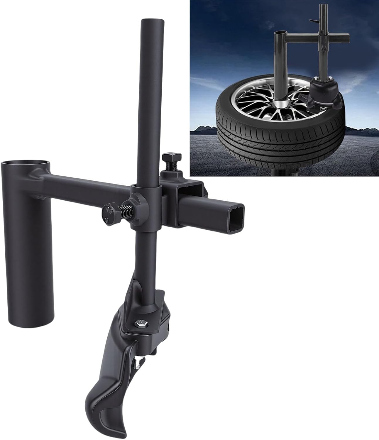RiToEasysports Manual Tire Changer, Easy Install Duck Head Kit Carbon Steel Thickened 16-21 Inch for DIY Mechanics Auto Shops Home Garages Most Car Wheels