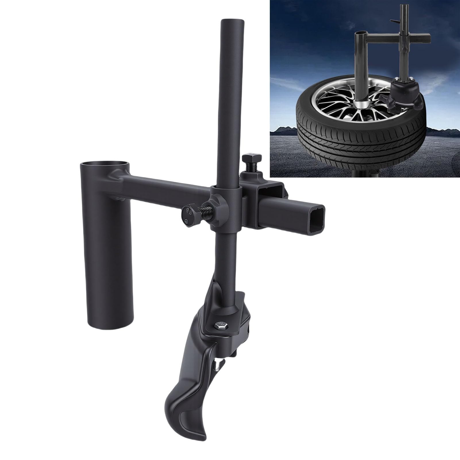 Smontagomme manuale Kit testa d'anatra Strumento di montaggio per rimozione pneumatici testa d'anatra in acciaio al carbonio premium per pneumatici 16-21 pollici Durevole