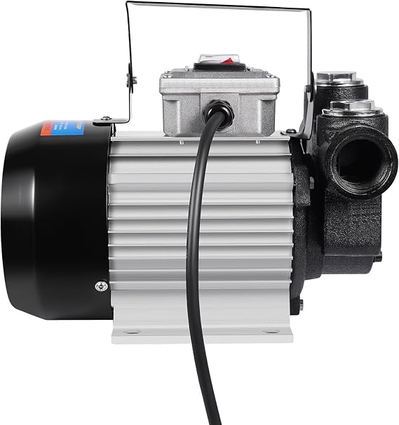 Self Priming Water Drill Pump Attachment, Electric Diesel Fuel Transfer Self Priming Electric Fuel Pump, with Suction and Discharge Hose, for Water, Oil Transfer