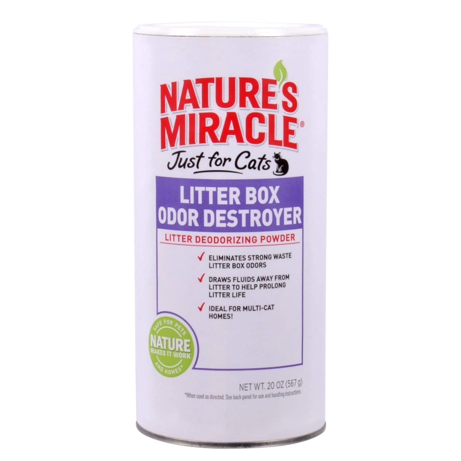 Nature's Miracle Just for Cats Odor Destroyer Litter Powder - 2 Pack