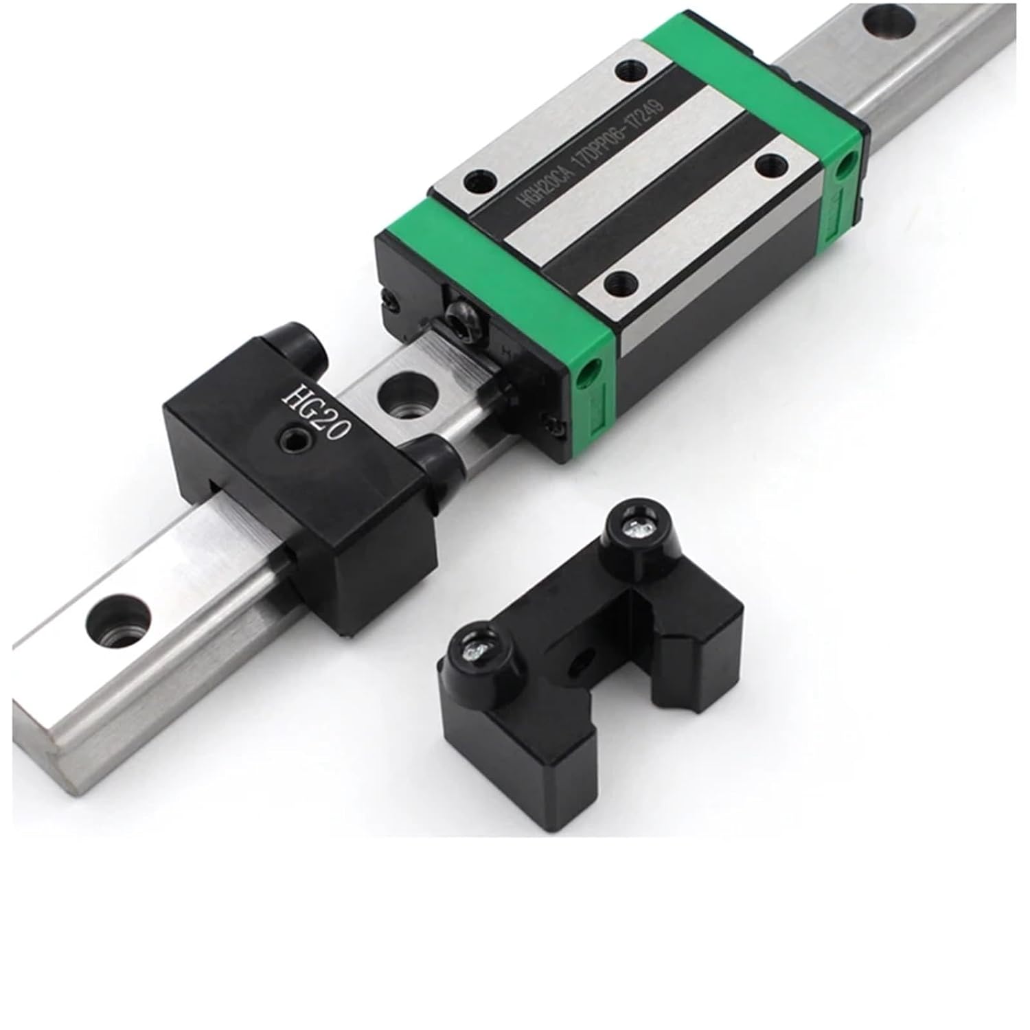 1pcs Black MGN9 MGN12 MGN15 HGR15 HGR20 EGH15 EGH20 Linear Guide Rail Limit Block Positioning Ring Slider Limit Fixed Block CNC(HGR15)
