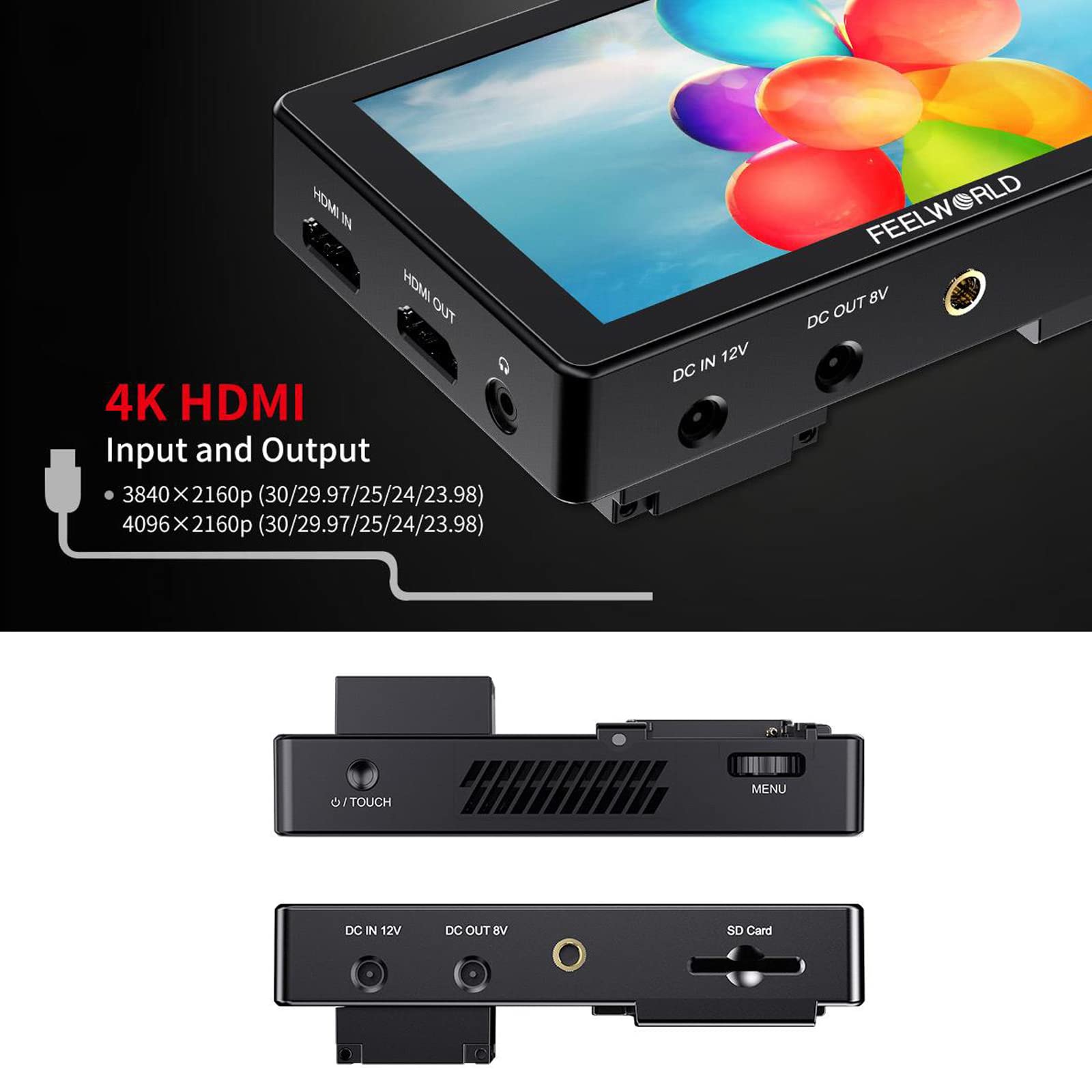 FEELWORLD LUT5 5.5 Inch Ultra High Bright 3000nit Touch Screen