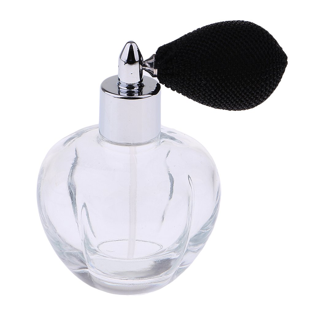 Clear Crystal Vintage Glass Empty Refillable Perfume Bottle with Spray Atomizer 100Ml Black for Your Friends | Decorative | Vintage | Retro | Collector's Item-image-16