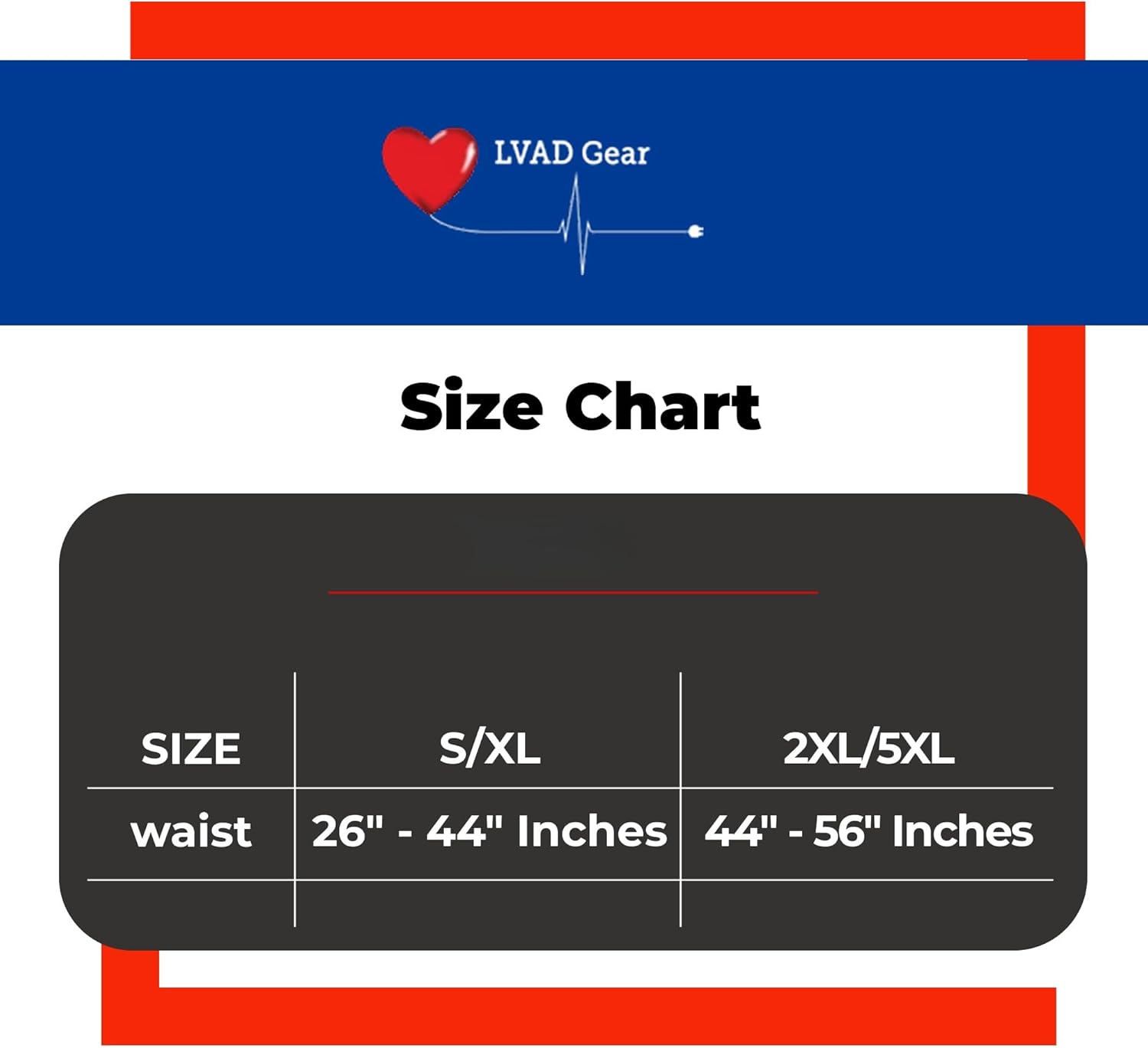 LVAD Workout Belt for Men & Women - Heartmate 3 Gear, Adjustable & Comfortable Exercise Belt