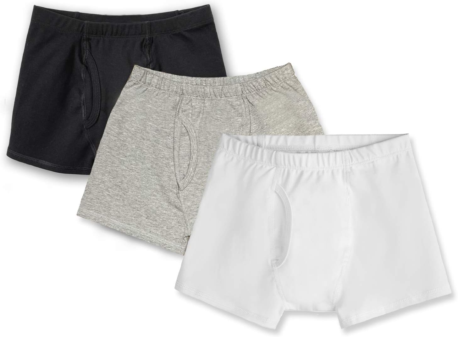 Mightly Boys' Boxer Briefs | Organic Cotton Soft Underwear Set for Toddlers & Kids, Comfort Underpants, Multi-Pack, 3-Pack