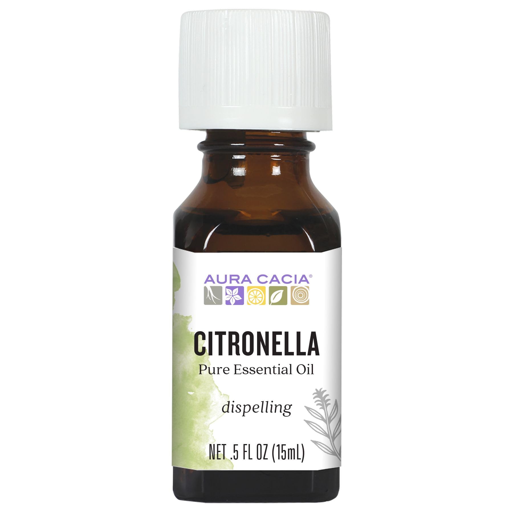 Amazon.com: Aura Cacia Citronella Java Essential Oil, 0.5 FZ