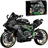 Das atemberaubende Technik für Kawasaki H2R Motorrad Bausteine Modell ist auch ein spektakuläres Schaustück. Die maßstabsgetreue Nachbildung soll das echte Motorrad möglichst originalgetreu darstellen. Das Motorrad ist 47 cm lang, 30.5 cm hoch und 22.8 cm breit.