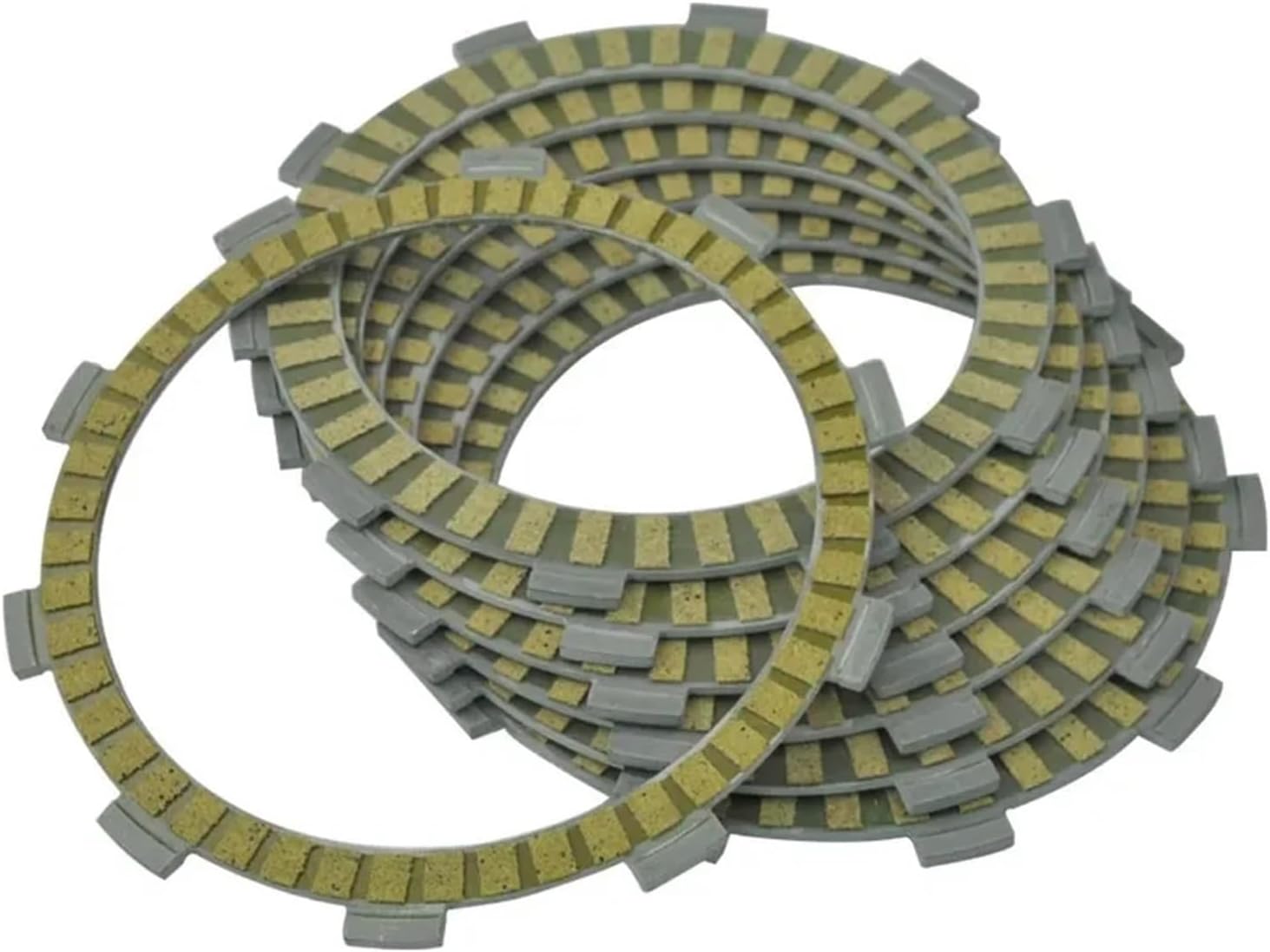 7PC Motorcycle Friction Clutch Plates Fit for CB250F Hornet 96-07 CBF250 04-06 VT250C Fit for Twin Magna 94-07 VTR250 88-89