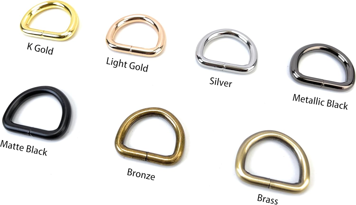 15 Pcs Metal D Rings Heavy Duty Non-Welded Iron D Ring Buckle for Sewing - Image 3