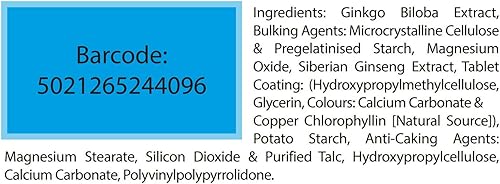 Miniatura 7 de Tabletas Ultra Ginkgo y Ginseng - Paquete de 60