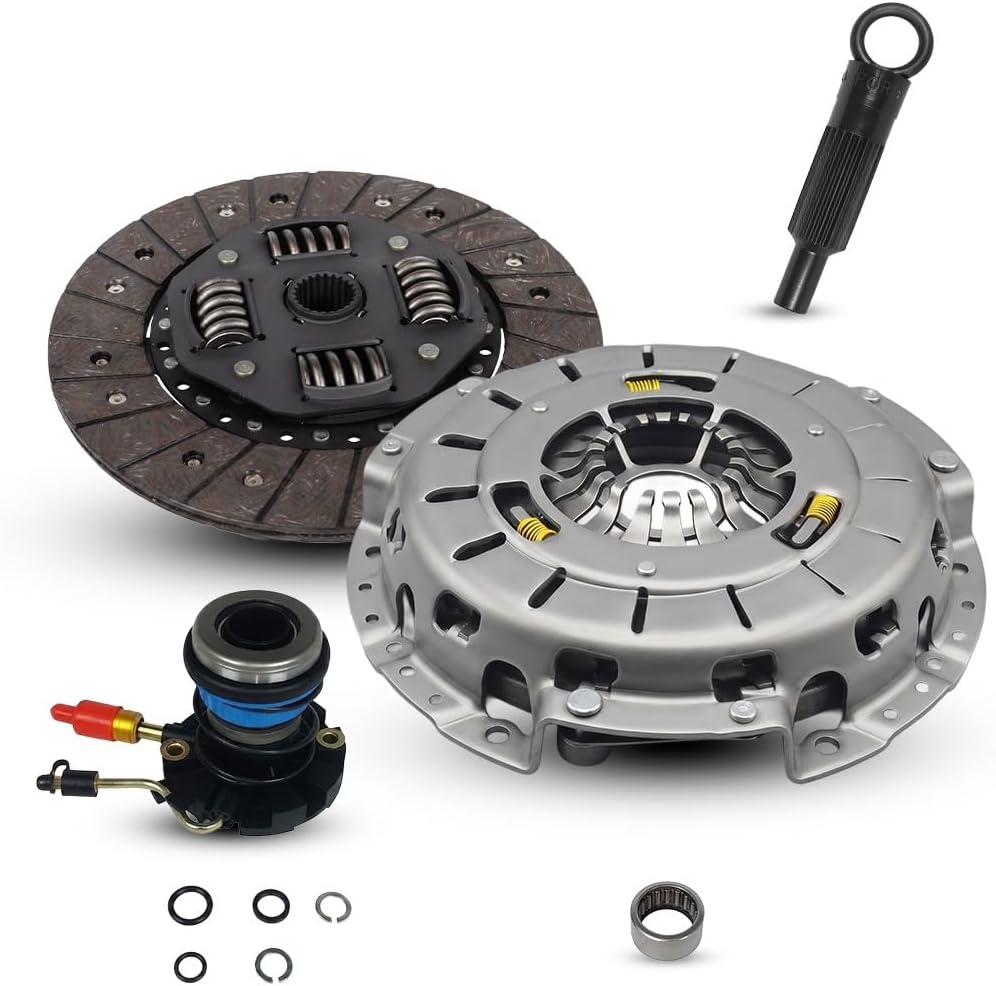 Clutch And Slave Kit Set compatible with Ranger B2300 B2500 B3000 Bse Xl Xlt Limited Sport Stx Ds 1995-2011 2.3L L4 Gas Dohc 2.5L Gas Sohc L4 3.0L V6 Gas Ovh (Self-Adjusting Clutch Cover; 07-116S)