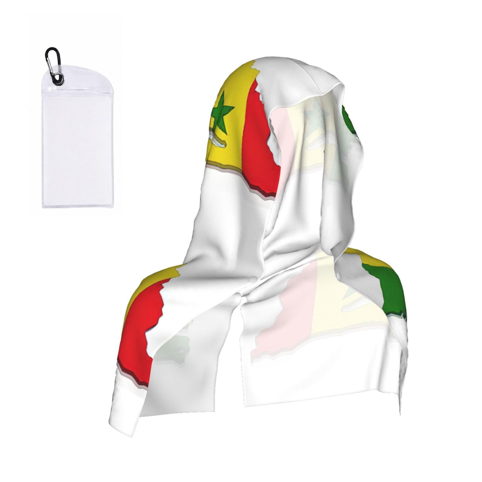 ZYJHYY Senegal Flag Map Print Unisex Swimming Towel Practical Camping Towel Skin-Friendly Cooling Towel For Workout Training