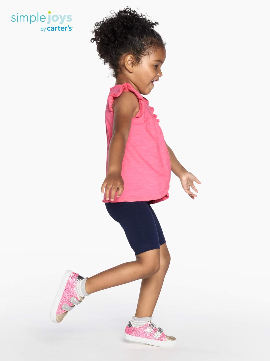 Miniatura 2 de Simple Joys by Carters Pantalones cortos de bicicleta para bebés niños pequeños y niñas paquete de 3