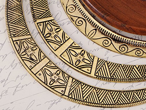 Alilang Vintage Egyptian Crescent Moon Shaped Bib Adjustable Statement Necklace #TOP3