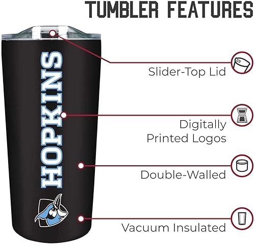 Miniatura 67 de Campus Colors Vaso de acero inoxidable de la NCAA perfecto para el día del partido, 18 onzas, doble pared, mantiene las bebidas perfectamente Azul