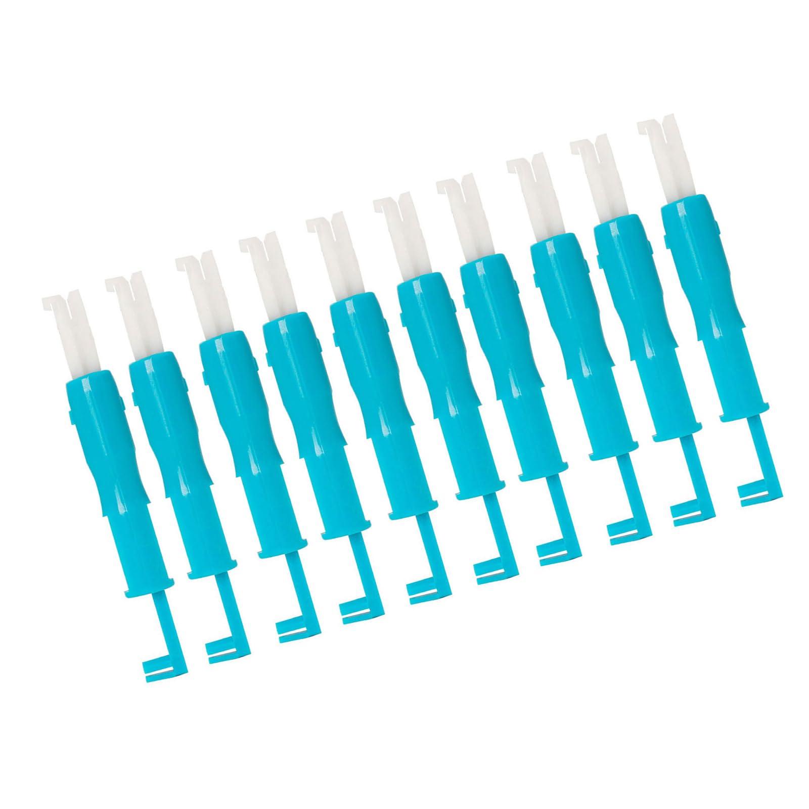 Hsioluted 10Pieces Sewing Needle Inserter Automatic Needle Threader for Domestic Sewing Machine, Quick Threader Beading