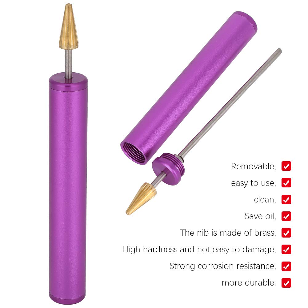 Penna Colorante Per Bordi In Pelle Con Rullo - Applicatore Per Fai-da-Te, Colore Blu