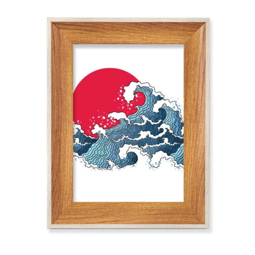 Cadre photo bois Japon de bureau pour décorer votre salon