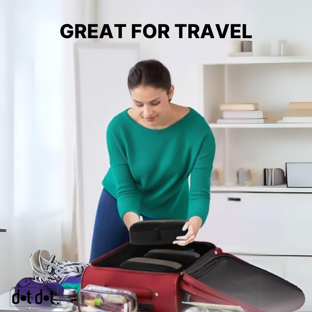 Small 5pc Packing Cubes for Travel - Lightweight Luggage Organizer Bags for Suitcases (Non-Compression) view 7