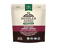 Vista 9 de Frijoles rojos oscuros secos orgánicos, 1 libra, sin OMG, orgánicos USDA, cultivados a partir de suelo regenerativo, certificado limpio probado