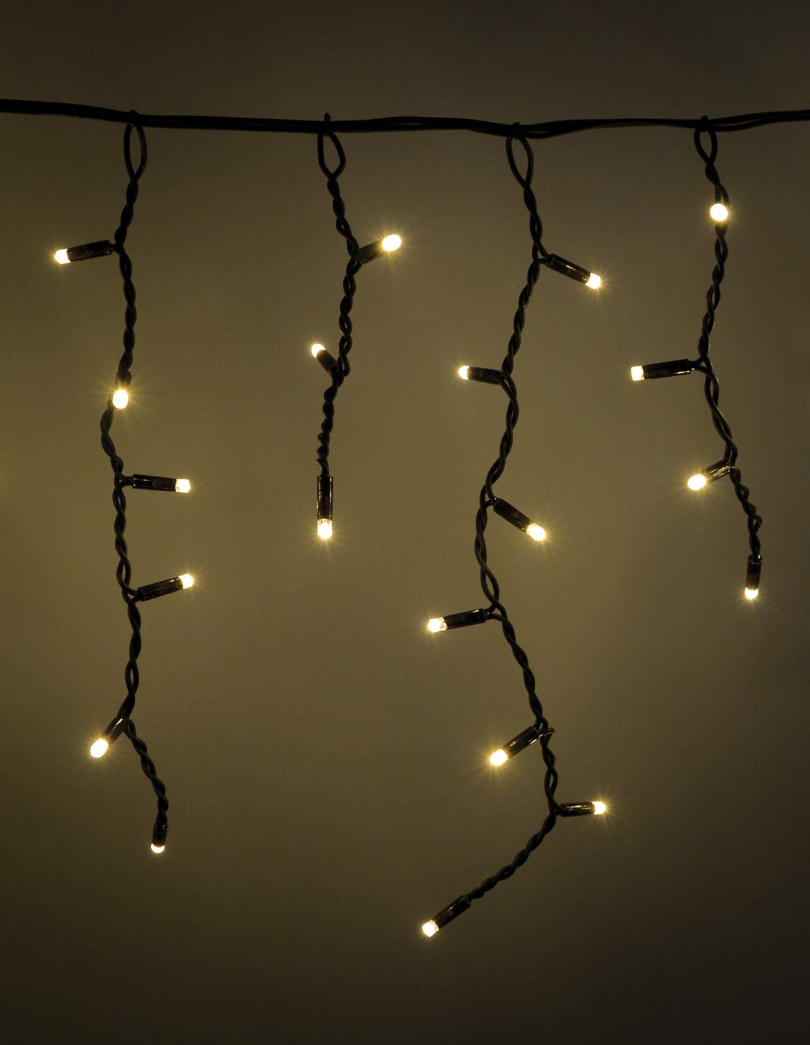 Lyyt Connectable Icicle-Inspired 2m Outdoor 100 Warm White LED String Lights