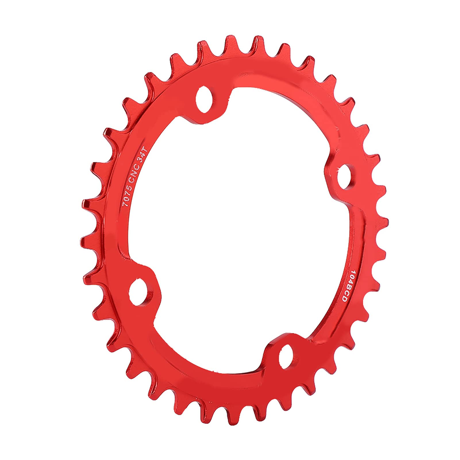 Alomejor Bici Corona Singola 32T 34T 36T 38T 104 BCD Anello Catena per Bici da Strada Mountain Bike BMX MTB