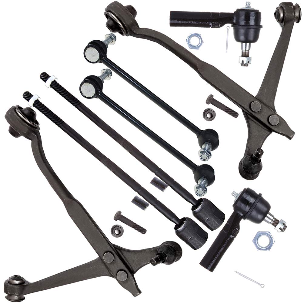 Topcn-autoparts 8-Piece Front Suspension Kit For Ford Windstar (1999-2003) – Tie Rods, Control Arms, Sway Bar Links