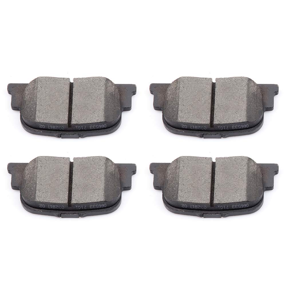 SCITOO Disc Brake Pads Sets Rear Ceramic D835-7708 Brake Pads w/Hardware