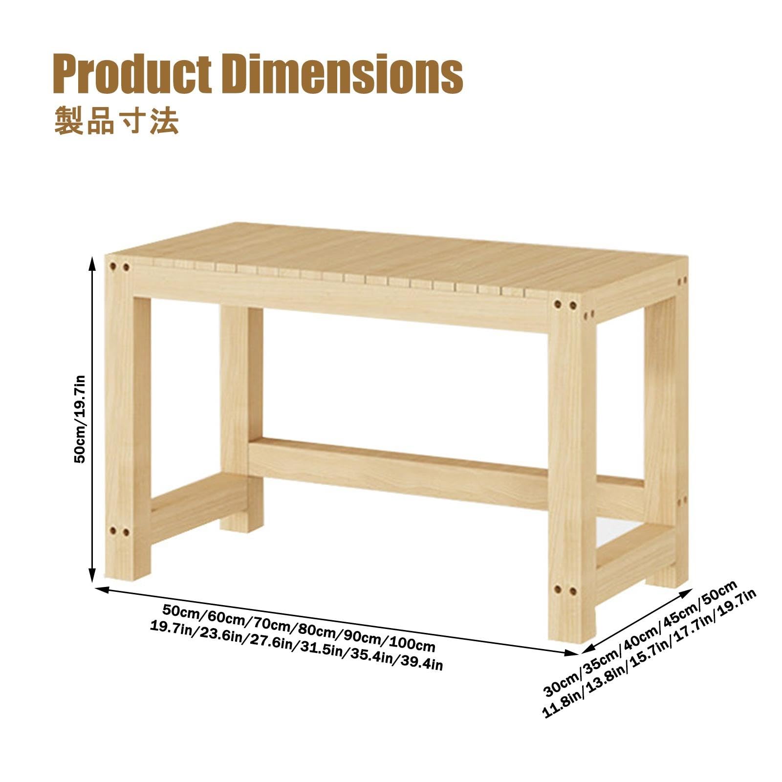 Mobile per Acquario, Supporto in Legno per Acquario | Struttura in Legno Massello, Elevata Capacità di Carico e Vano Portaoggetti Inferiore(100x45x50cm/39.4x17.7x19.7in)