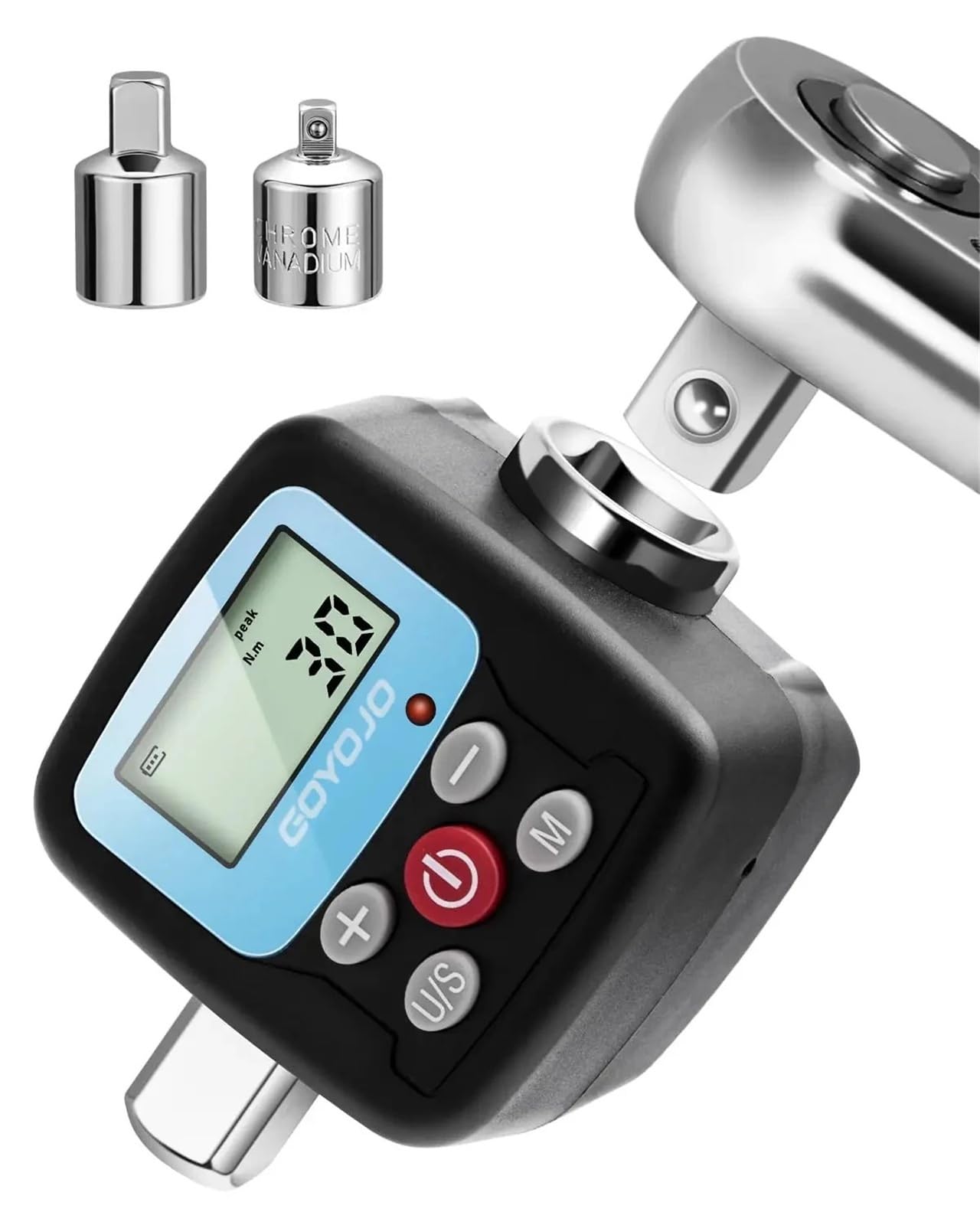 Soywim 3-30N.m Torque Meter 200N.m Backlight Digital Display Torque Meter Electronic Wrench For Automobile Bicycle(3-30N.m)
