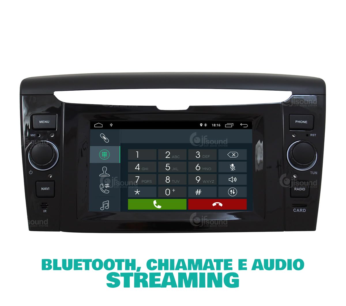 JF Sound - Autoradio Android - Per Lancia Ypsilon (2011-2023) - 6.2" HD - CarPlay/Android Auto via Cavo - GPS - 2GB RAM - 32GB ROM - DAB+ - Prodotto in Italia
