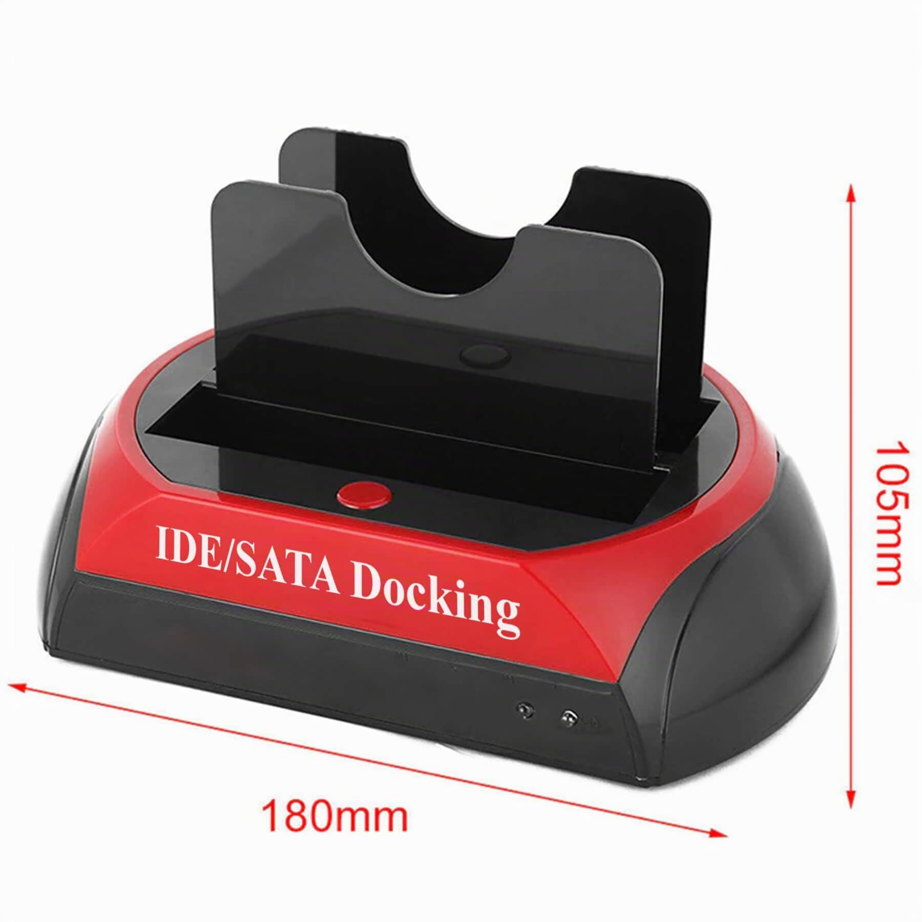 Retoo SATA SSD/HDD Dock pour Disque Dur, 2.5” – 3.5”, SATA I/II/III IDE USB 3.0 Jusqu'à 480 Mb/s, Fonction OTB, Plug&Play, Indicateurs LED, Transfert De Données SATA 1,5GB/s - 3GB/s Stations D'accueil