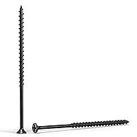 Vista 44 de Qualihome tornillos de punta afilada y rosca gruesa, tornillos cabeza trompeta núm. 2 para desarmador Phillips, 1 libra, negro, ideal