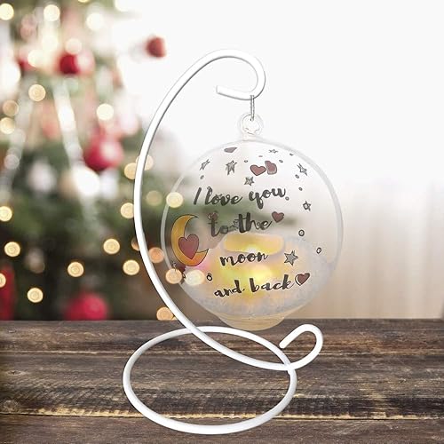 Miniatura 5 de BANBERRY DESIGNS Soportes de exhibición de adornos de Navidad, hierro forjado blanco, paquete de 6 unidades, 13 pulgadas de alto, soporte para