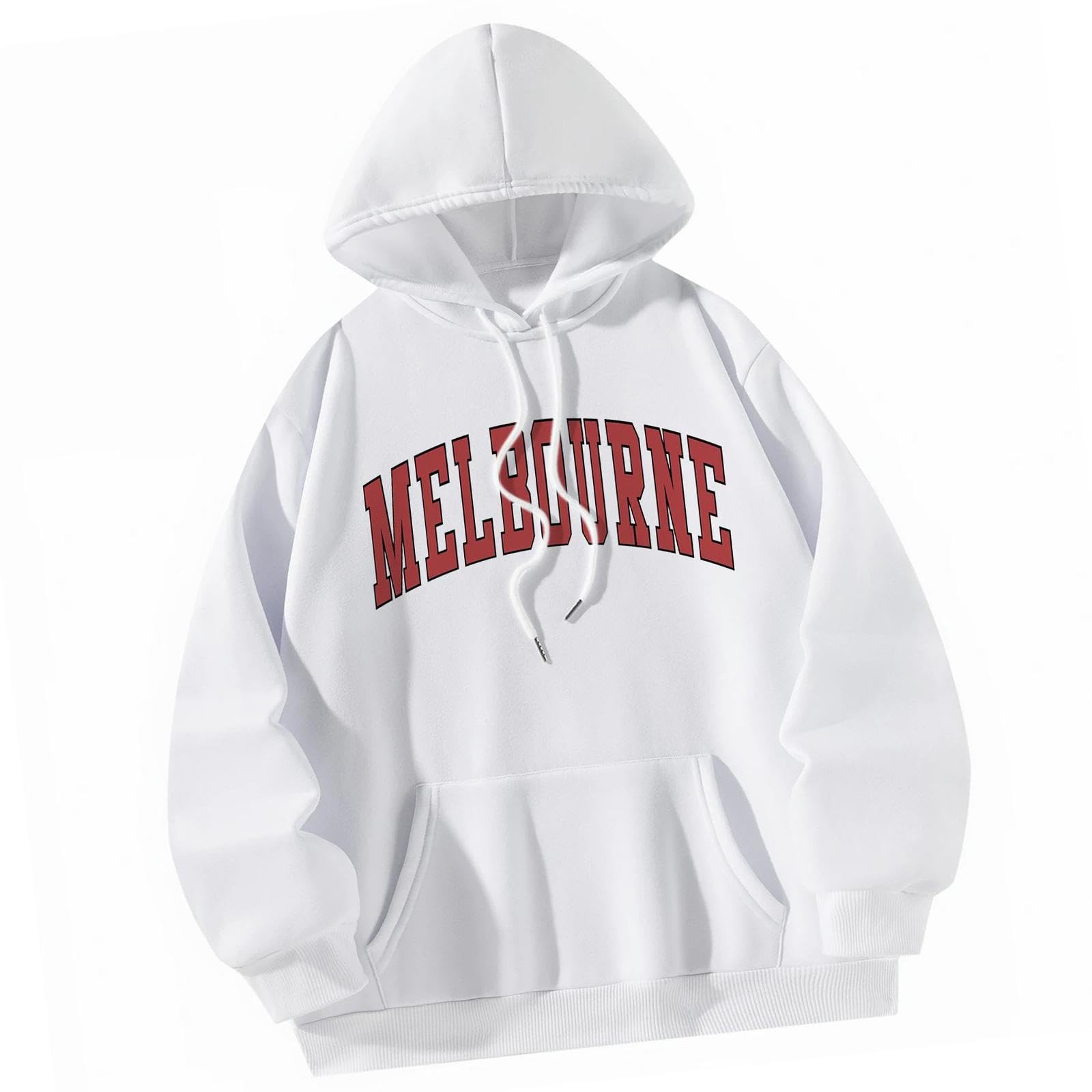 nivaa Womens Pullover Hoodie Comfortable Long Sleeve Streetwear Casual Trendy Tops L-picture-48