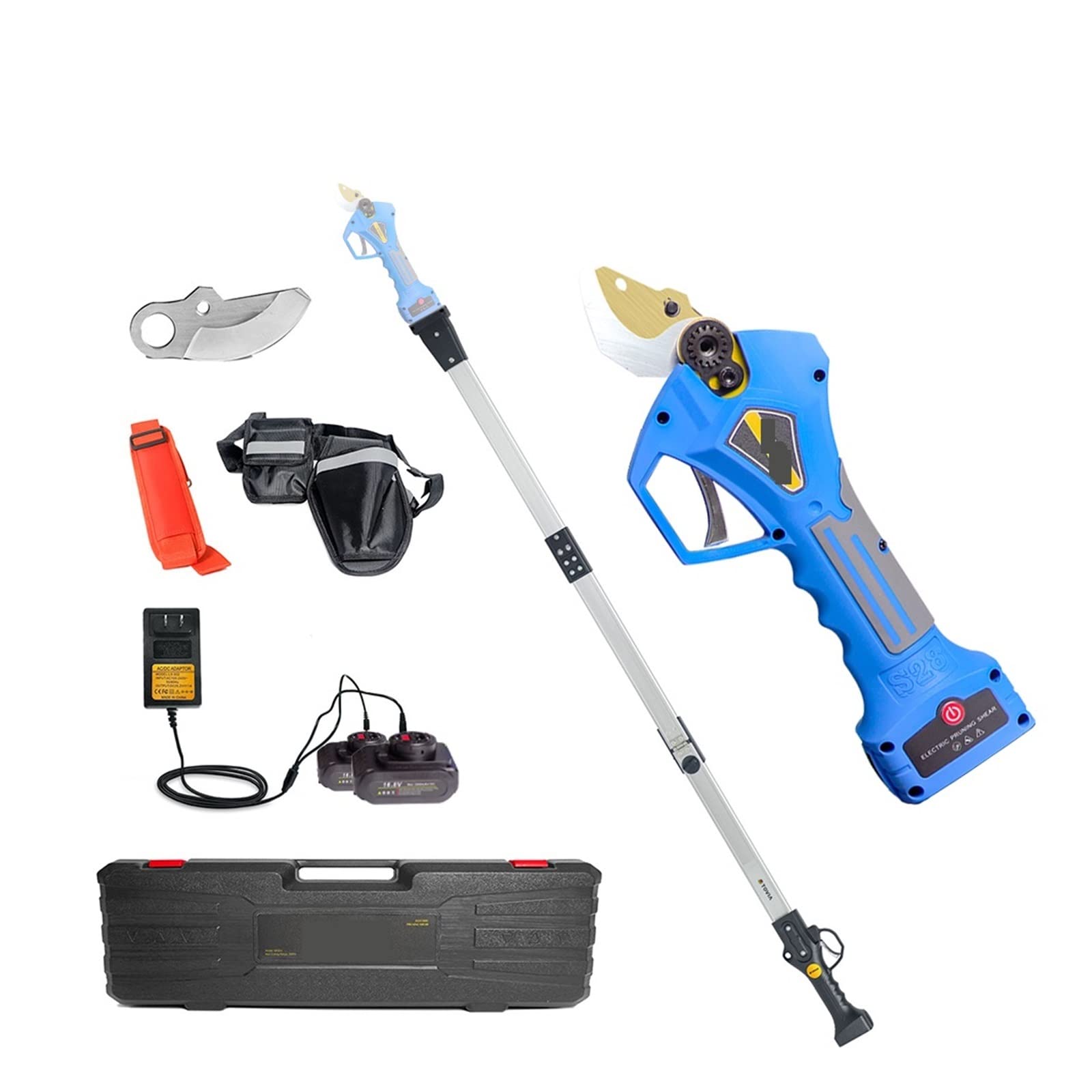 Sekatory Elektryczne Elektryczny sekator bezszczotkowy elektryczny ogrodowy do drzew owocowych gałęzie Bonsai akumulatorowy(Shears(Box))