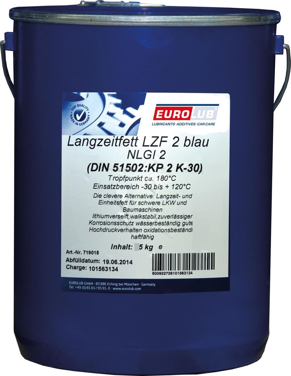 EUROLUB Long-Lasting Grease LZF 2 Blue, 5 kg