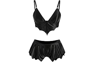 Women's Goth Lingerie Set: Alluring and Enchanting Intimates.