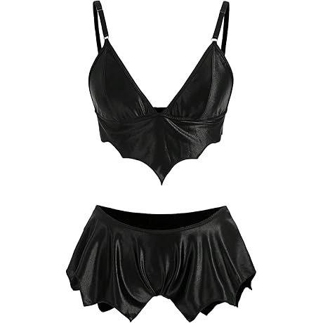 Women's Goth Lingerie Set: Alluring and Enchanting Intimates.