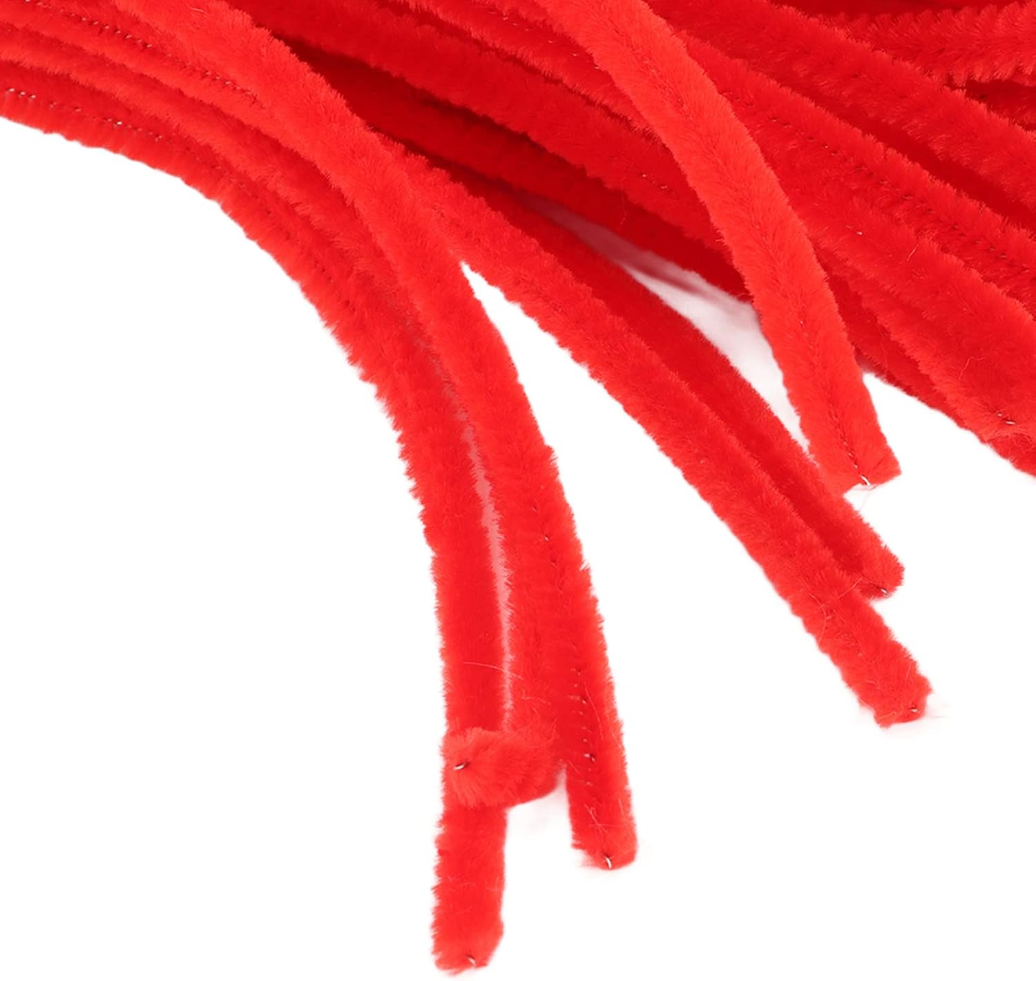 1000Pcs Colored Pipe Cleaners, Soft Polyester Chenille Stems for DIY Crafts, Assorted Colors Bulk Pack for Puppets Flowers Gift Wrapping Halloween Decorations