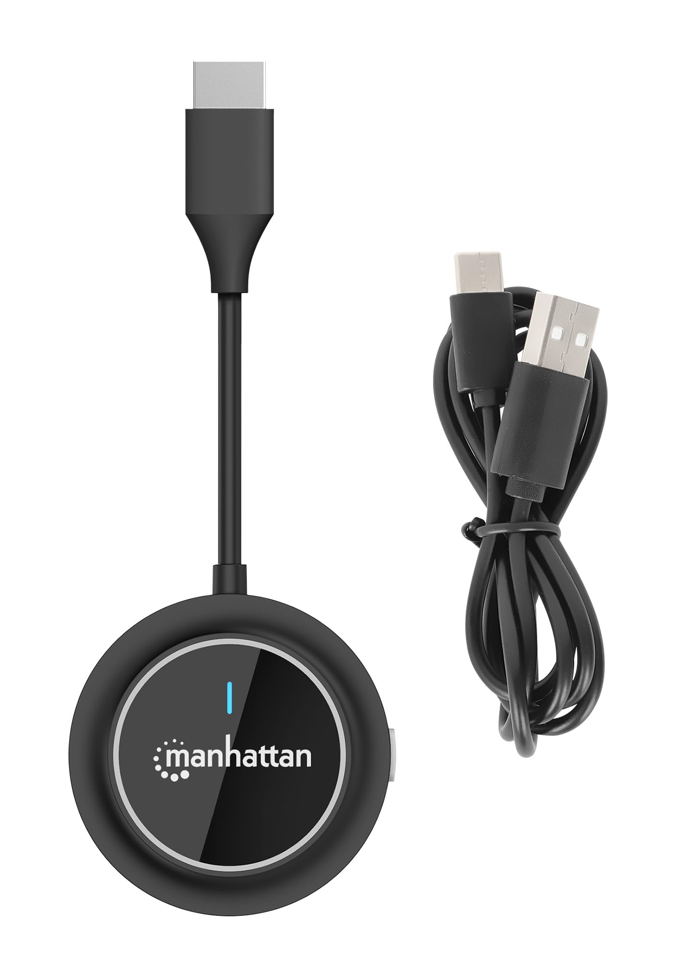 Manhattan 208444 moltiplicatore AV Trasmettitore AV Nero (1080P WIRELESS HDMI/HDMI ADAPT - -REQUIRES RECEIVER CODE 208420)