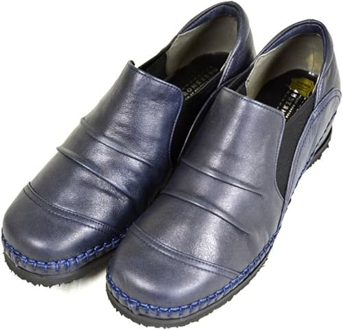 Amazon 外反母趾 靴 おしゃれ 袋縫い製法の手縫い靴 ボロネーゼ コンフォートスニーカー 3860 23 0 ブルー スニーカー