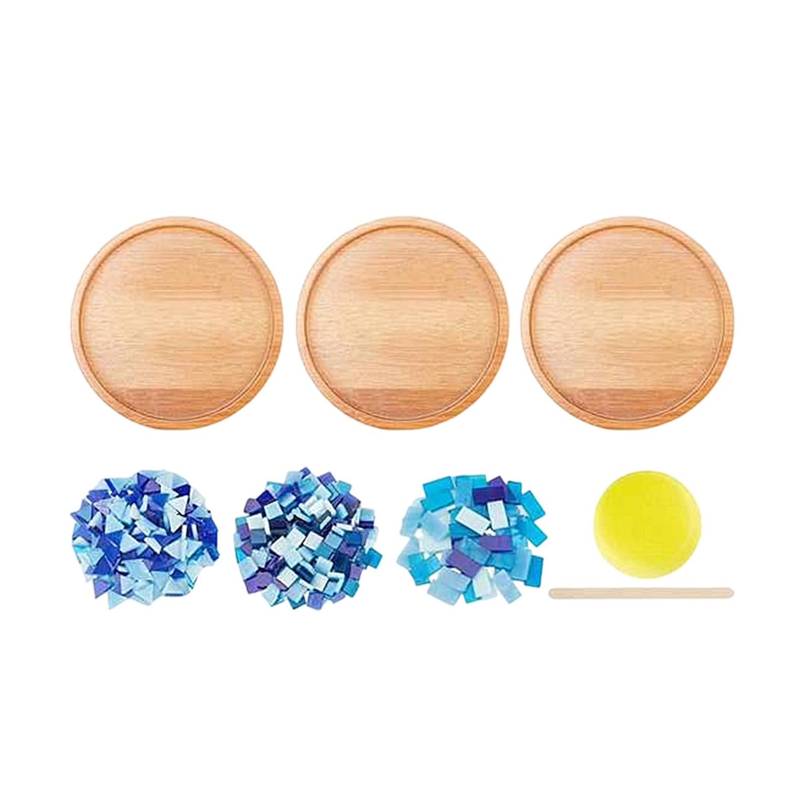 Buxuaaaa Coasters Set with Assorted Glass Tiles for Adults Creative Handcraft Project Adult Craft Set