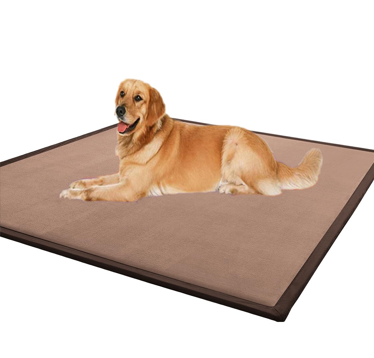 Tapis de couchage lavable pour grand chien moelleux et antidérapant